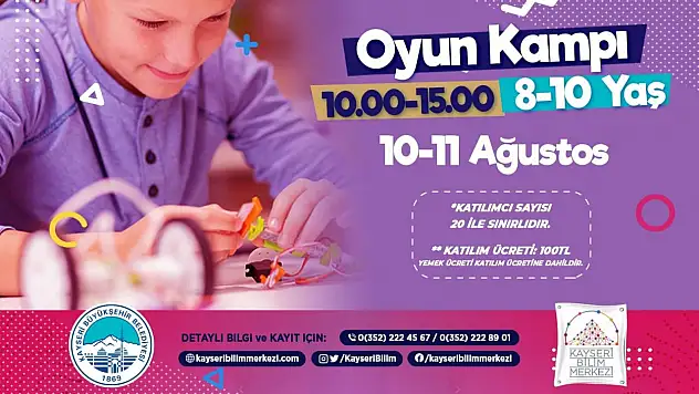 Ağustos Tematik Kampları için kayıtlar başladı