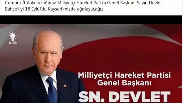AK Parti'den, MHP mitingi için çağrı!
