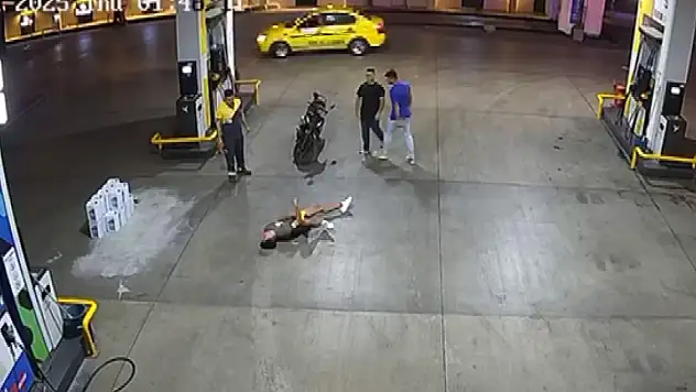 Akaryakıt istasyonunda kafasına atılan yumruk ile bayıldı! Beyin kanaması geçirdi