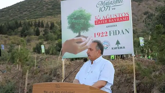 Ali Dağı'na 1922 yılına özel 1922 fidan dikildi