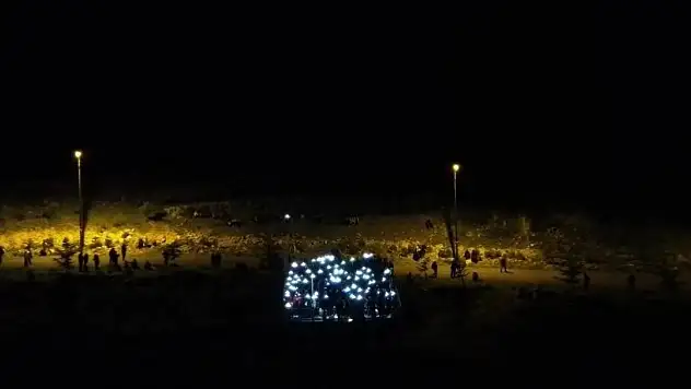 Ali Dağı'nda ışıklı yürüyüşe yoğun ilgi!