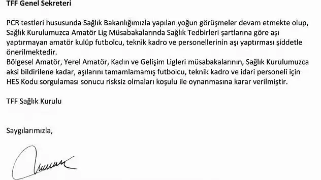 Test zorunluluğu kalktı!