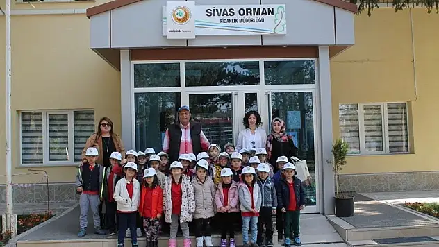 Anasınıfı öğrencilerinden Sivas Orman Fidanlık Müdürlüğü'ne ziyaret
