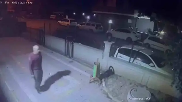 Apartman otoparkında hırsızlık