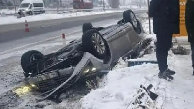 Araç bir anda kontrolden çıktı...