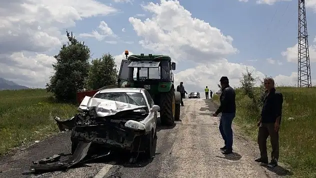 Aracın hurdaya döndüğü kazada bir kişi yaralandı