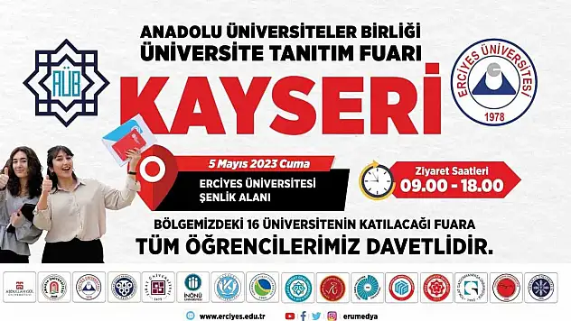 O fuara ERÜ ev sahipliği yapacak