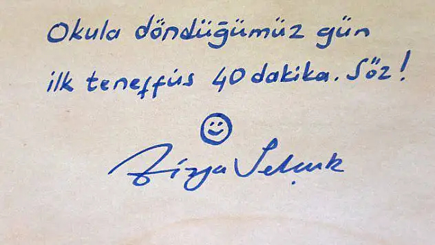 Bakan açıkladı: Söz ilk gün teneffüs 40 dakika