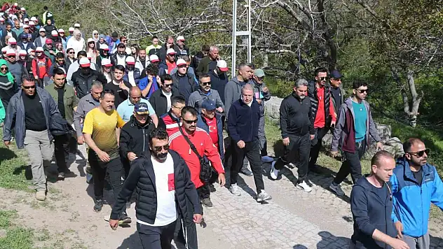 Yürüyüşe katıldılar...