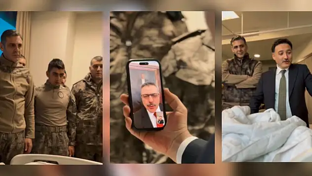 Bakan Çiftçi görüntülü bağlandı: Operasyonda yaralanan komiserle konuştu