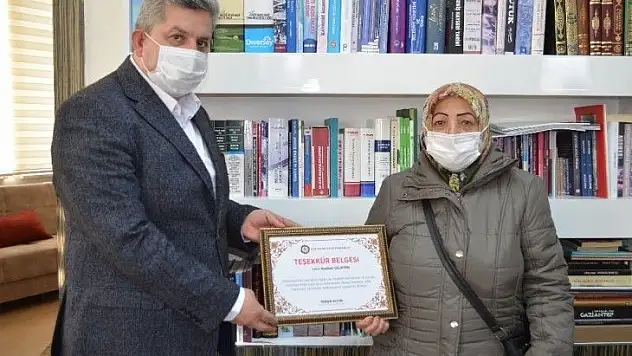 Başkan Altun, hayırsever Çelikten'i misafir etti