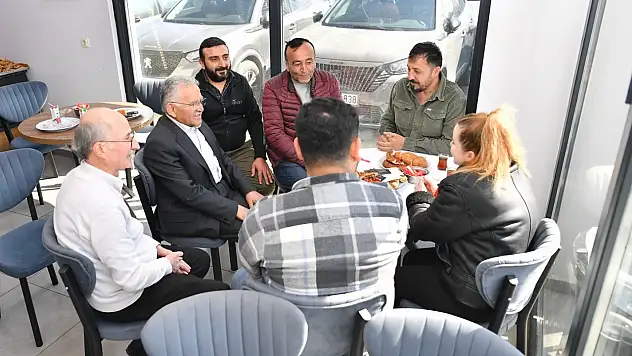 Başkan Büyükkılıç'tan esnafa ziyaret
