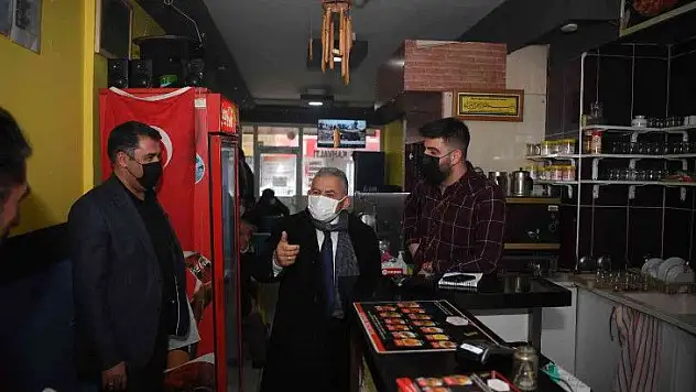 Büyükkılıç'tan Hunat'ta esnaf ziyareti...
