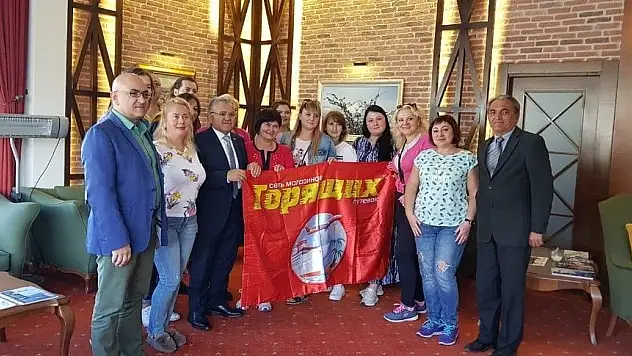 Ukraynalı turizmciler Kayseri'ye hayran