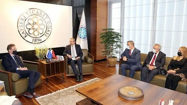 Başkan Büyüksimitci, AB Büyükelçisine Kayseri'nin sanayisini anlattı