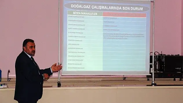 Başkan Cabbar Belediye çalışmalarıyla ilgili bilgilendirme sunumu yaptı