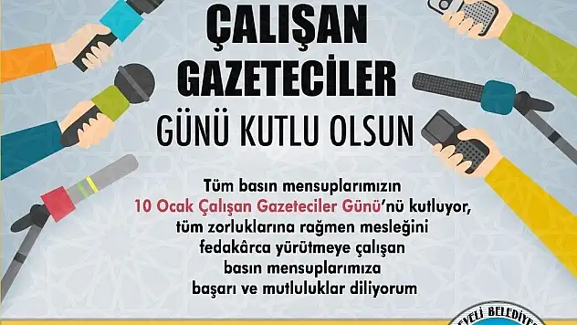 Başkan Cabbar'dan 10 Ocak Çalışan Gazeteciler Günü mesajı