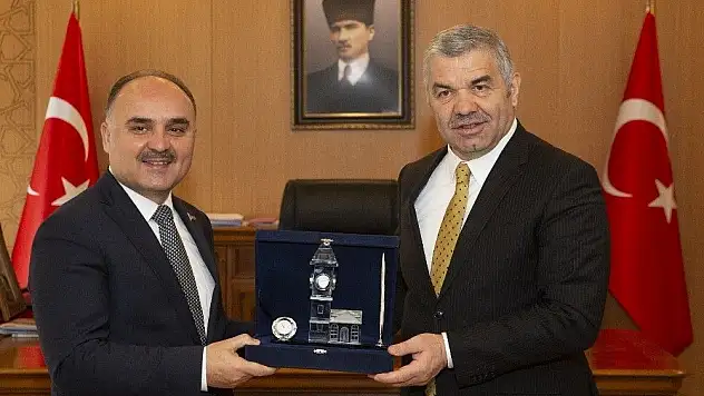 Başkan Çelik'ten Vali Günaydın'a veda ziyareti