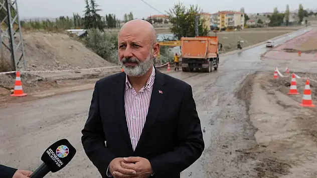 Doğu Sanayi Bölgesi'nde yol çalışması