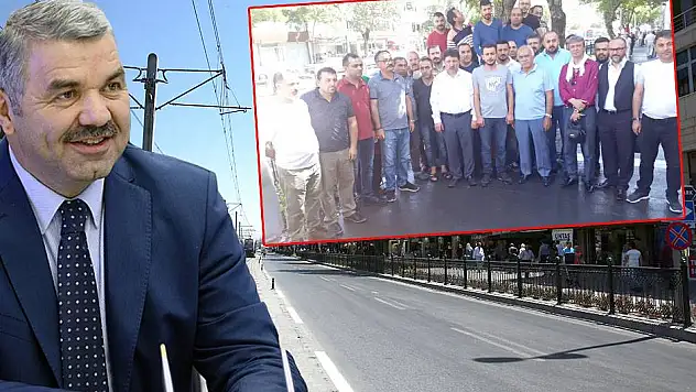 Başkan ile esnaf arasında, &quotBariyer&quot tartışması!
