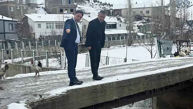 Başkan Şengül, Develi'nin hasar alan köylerini inceledi