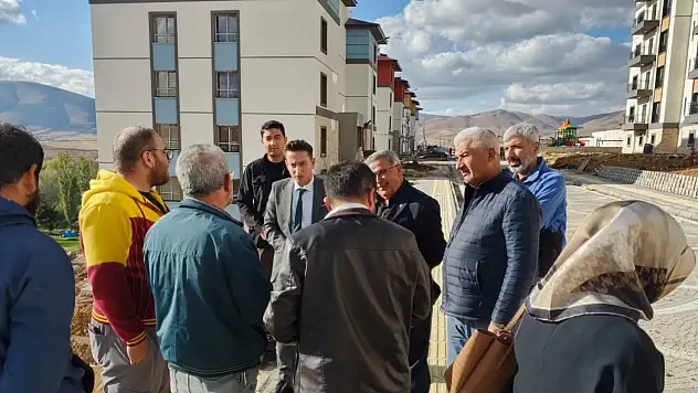 Başkan ve Kaymakam Toki konutlarını inceledi