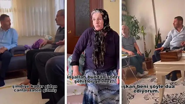 Başkan Yağmur: Siz hiç şehit ailesinin evine gittiniz mi?