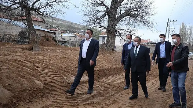 Başkan Yalçın Koçcağız'da incelemelerde bulundu