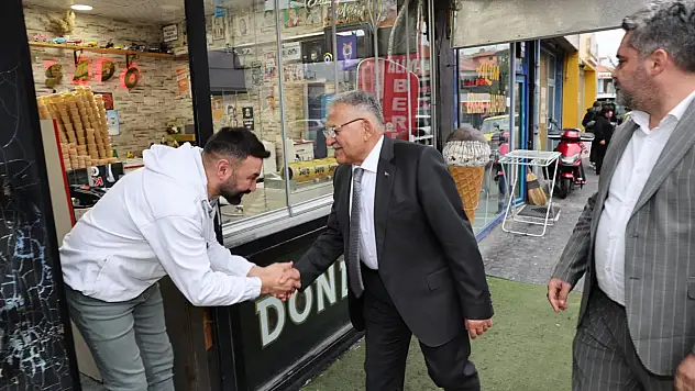 Başkandan esnaf ziyareti