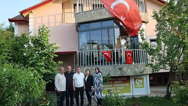Bayramda şehit aileleri yalnız bırakılmadı
