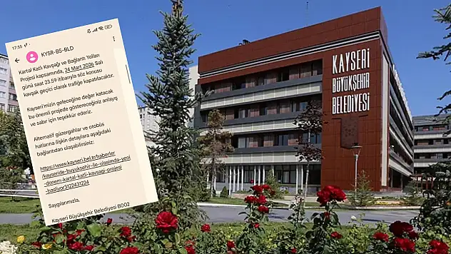 Belediye vatandaşları mesajla tek tek uyardı, 23:59'da kapanıyor