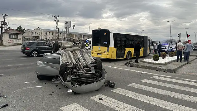 Beyazşehir'de kaza: 1'i ağır çok sayıda yaralı var