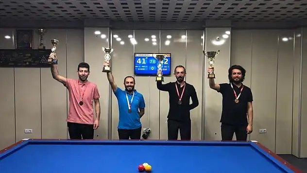Bilardo heyecanı tamamlandı
