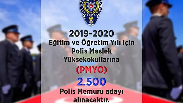  2 bin 500 polis memuru adayı alınacak 