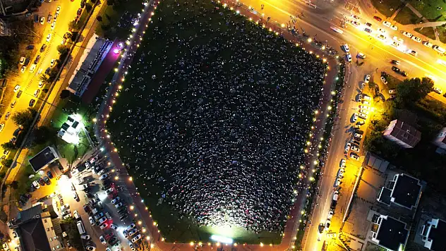 Bu görüntüler Kayseri'de çekildi! Binlerce kişi toplandı, ama hepsi üzülerek ayrıldı