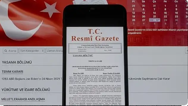 Bugün Resmi Gazete'de neler var?