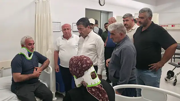 Bünyan'daki kazanın ardından Başkan Metin hastaneye koştu