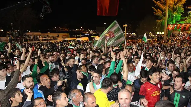 Büyük coşku yaşanıyor