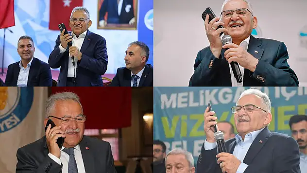 Büyükkılıç, her gittiği yerde telefona sarılıyor ve ilk onu arıyor! Hiçbir seçim bu kadar ayrı kalmamışlardı