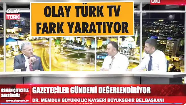 BÜYÜKKILIÇ'TAN OLAY'A GAZETECİLİK TEŞEKKÜRÜ!