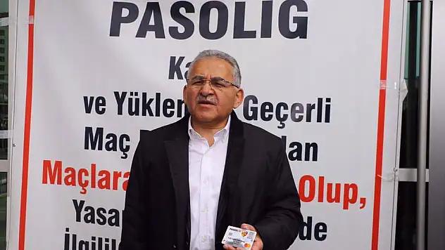  Büyükkılıç'tan Passolig uyarısı