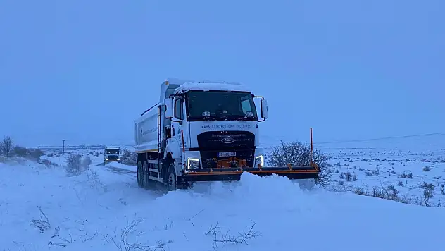 Büyükşehir 24 saat kış mesaisinde