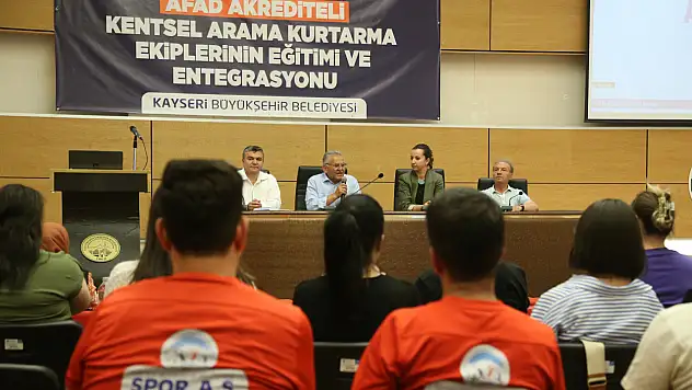 Büyükşehir Belediyesi tarafından kurulacak ekip için ilk eğitim tamamlandı
