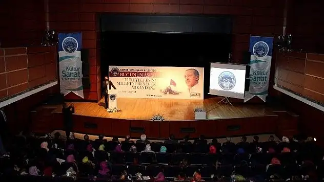 Kültür sanat etkinliklerinde 'Bugünün Asım'ı' adlı konferans düzenlendi