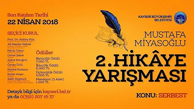 Büyükşehir'den ikinci hikaye yarışması