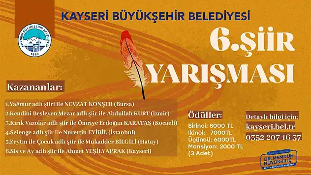 Yarışmada kazananlar belli oldu