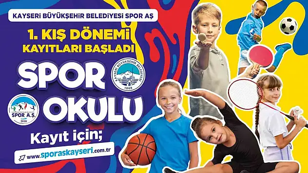 Büyükşehir Spor A.Ş. 1'inci Kış Dönemi Spor Okulları kayıtlarını başlattı