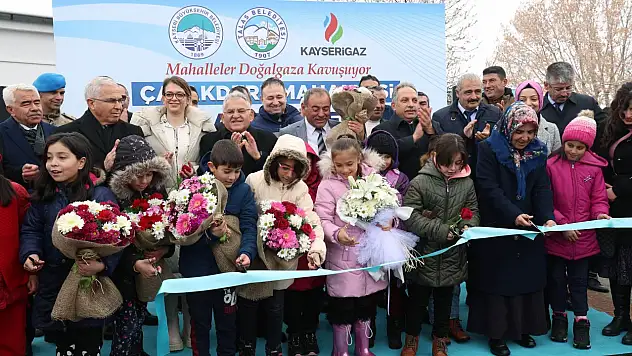 Çatakdere'de doğalgaz sevinci