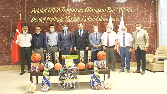 Ceza infaz kurumlarına spor malzemesi desteği