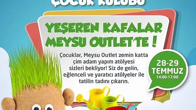 Çim adamlar Meysu Outlet'te
